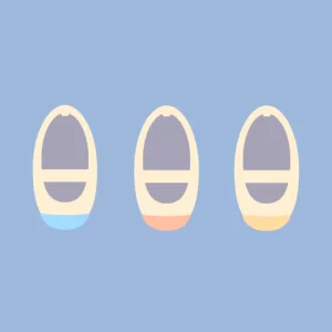 カラフルな足元