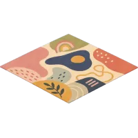 abstract art carpet