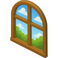 Arched Studio Window