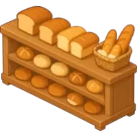 Bakery Bread Display Shelf