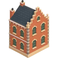 belgian brick house (Back)