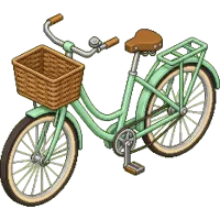 bicycle with basket