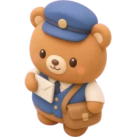Blue Mail Bear