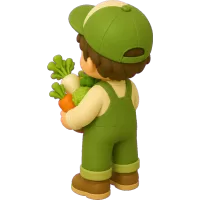 Boy Holding Vegetables (Back)