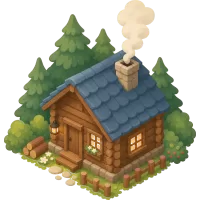 cabin with smoke 2