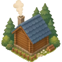 cabin with smoke 2 (Back)