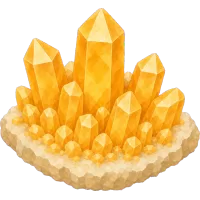 citrine cluster (Back)