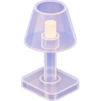 clear acrylic lamp