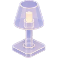 clear acrylic lamp (Back)