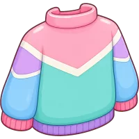 colorful windbreaker (Back)