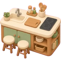 Cozy Kitchen Island