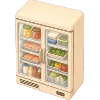 Cozy Restaurant Fridge