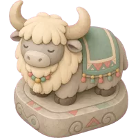 Cute Yak Statue