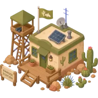 さばくのレンジャー小屋