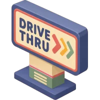 drive thru sign