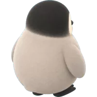 Emperor penguin chick (Back)