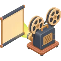 film projector (Back)