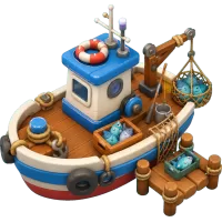 Fishing Boat Dock Set