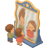 funhouse mirror
