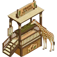 Giraffe feeding station