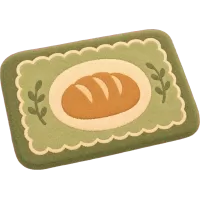 Green Bread Mat