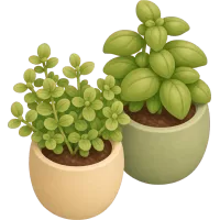 herb pots (Back)