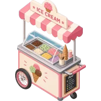 ice cream cart