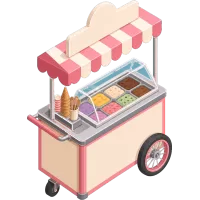 ice cream cart (Back)