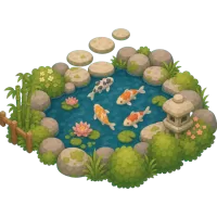 koi fish pond (Back)