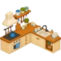 L-Shaped Kitchen Counter