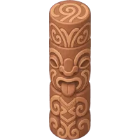 Maori Carved Post