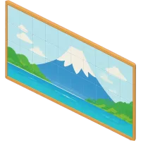 Mount Fuji Tile Mural