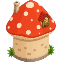 mushroom shaped house (Back)