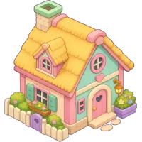 pastel colored cottage 2