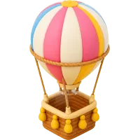 Pastel Hot Air Balloon