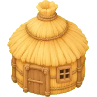 Piggy Straw Hut