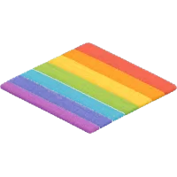 rainbow gradient carpet (Back)