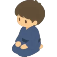 Seated Kimono Boy
