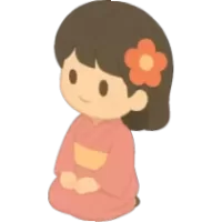Seated Kimono Girl