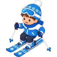 Skiing Child