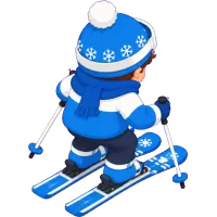 Skiing Child (Back)