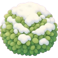 Snowy Green Puff