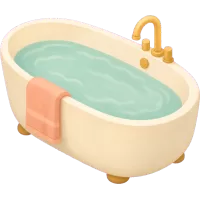 soaking bathtub