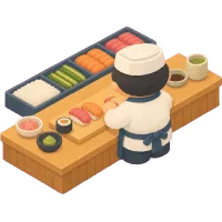 sushi chef (Back)
