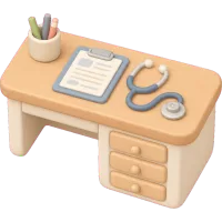 Tiny Clinic Desk