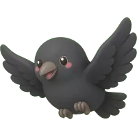 Tiny Flying Crow