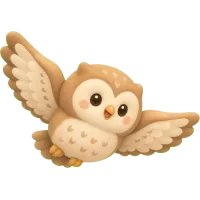 Tiny Flying Owl