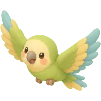 Tiny Flying Parrot