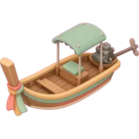 Tiny Longtail Boat