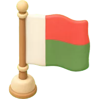 Tiny Madagascar Flag